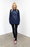 Canter Sweatshirt  In Navy