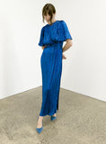 Galaxy Dress Metallic Blue (long)