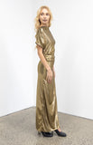 Eva Gold Lamé Dress