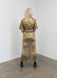 Galaxy Dress In Metalic Gold