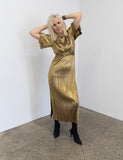 Galaxy Dress In Metalic Gold