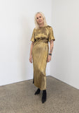 Galaxy Dress In Metalic Gold