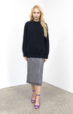 Dita Wool Knit Jumper In Black