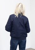 Quilted Bomber Jacket (Navy)