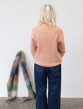 Dundee Wool Jumper In Peach