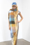 Stormy plaid wool Scraf