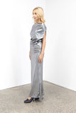 Toni Silver Lame Dress