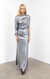 Toni Silver Lame Dress