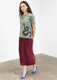 Serpent tee I'n olive