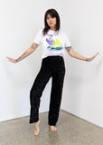 Swan Print White Tee