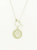 Roma T-Bar Necklace in Silver