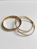 Rosa Bangle Gold Set  (two)
