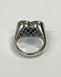 Valencia Heart Ring In Silver Black Onyx
