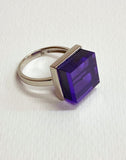 Servalan Amethyst Silver Ring