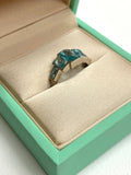 Bugatti Deco Aquamarine Silver Ring