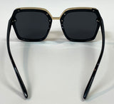 Hailwood Bombay Sun-glass In Black & Gold