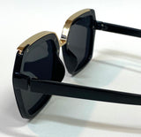Hailwood Bombay Sun-glass In Black & Gold