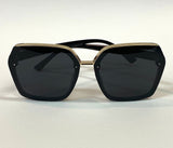 Hailwood Bombay Sun-glass In Black & Gold